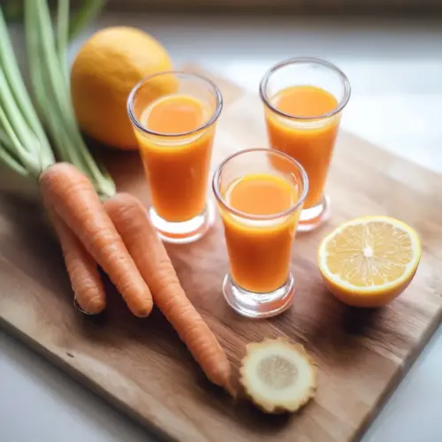 Healthy Orange Ginger Wellness shot