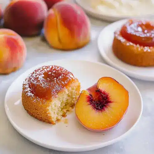 Peach Upside Down Mini Cakes
