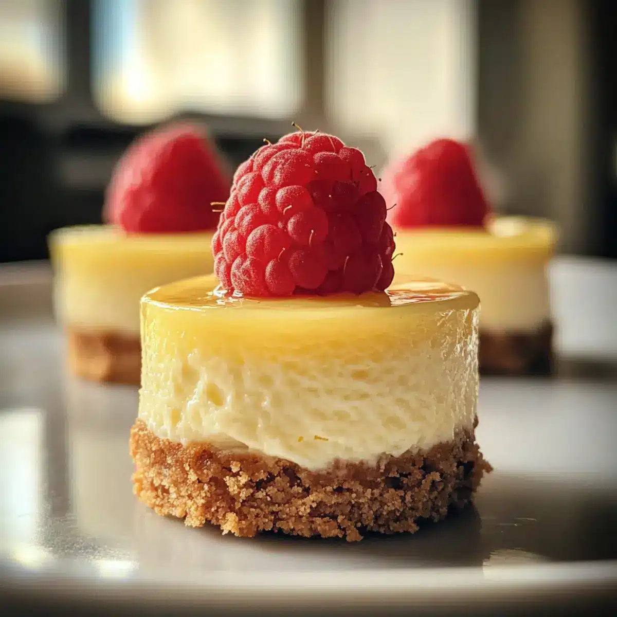 Mini Lemon Cheesecakes