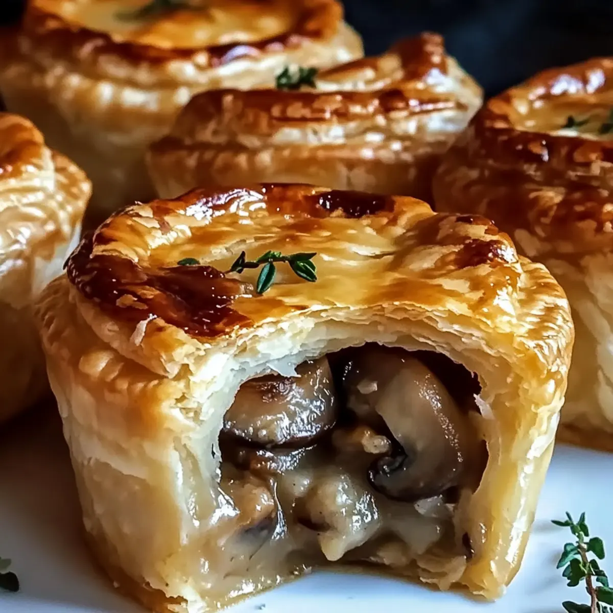 Mini Mushroom & Gruyère Pot Pies