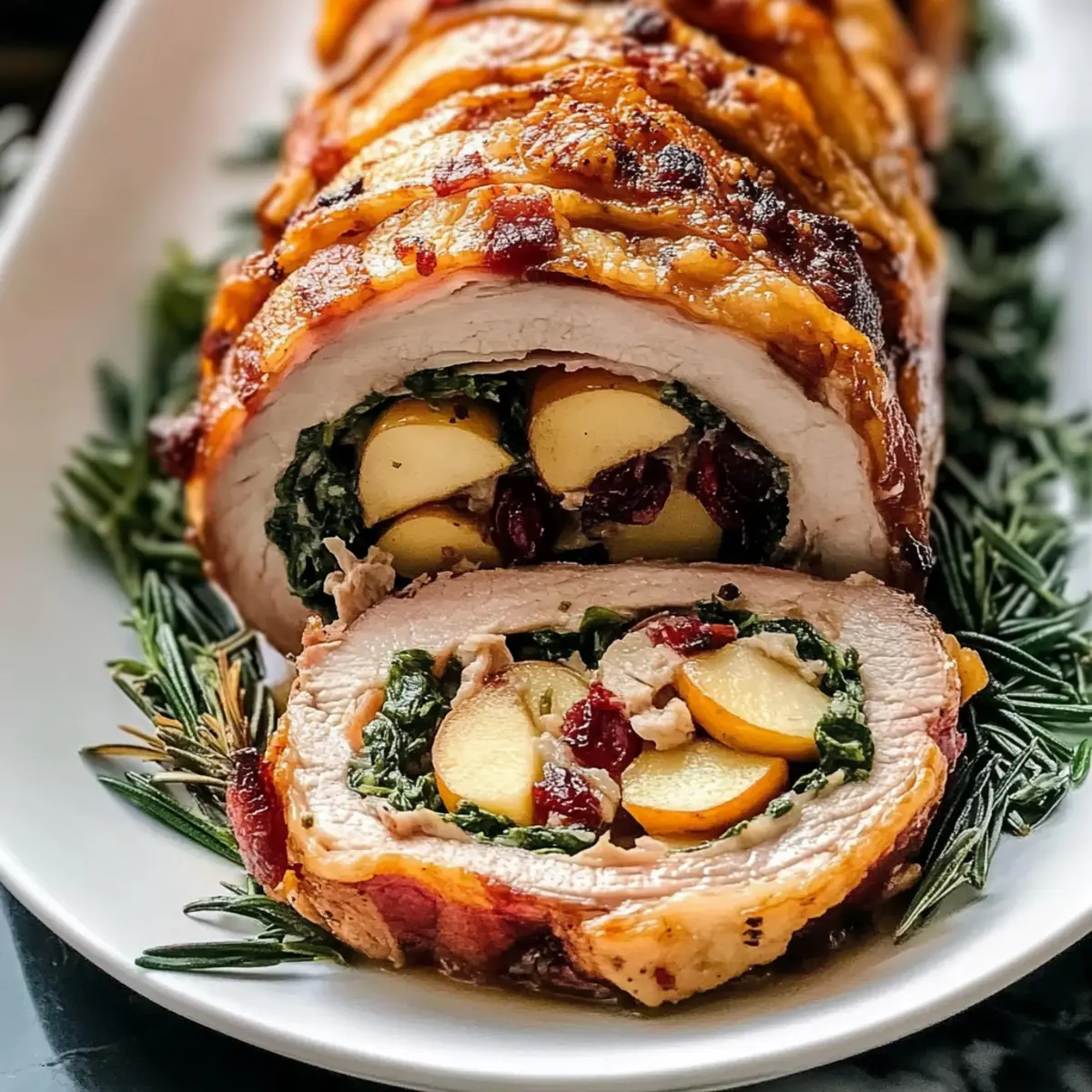Christmas Stuffed Pork Roast