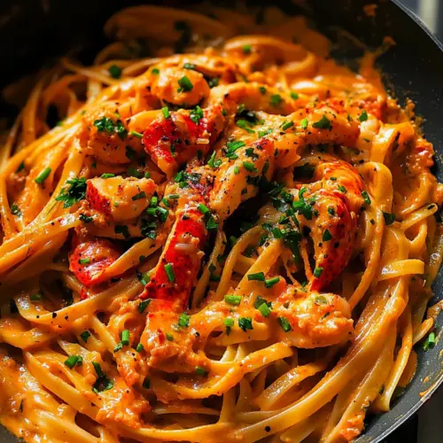 Creamy Spicy Lobster Pasta