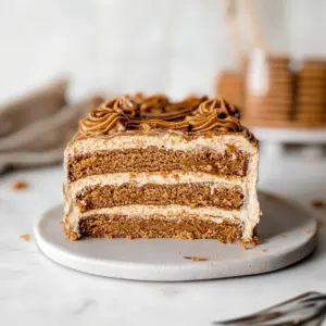 No-Bake Cookie Butter Icebox Cake