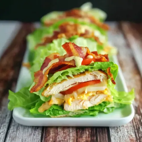 Low Carb Chicken Club Sandwich