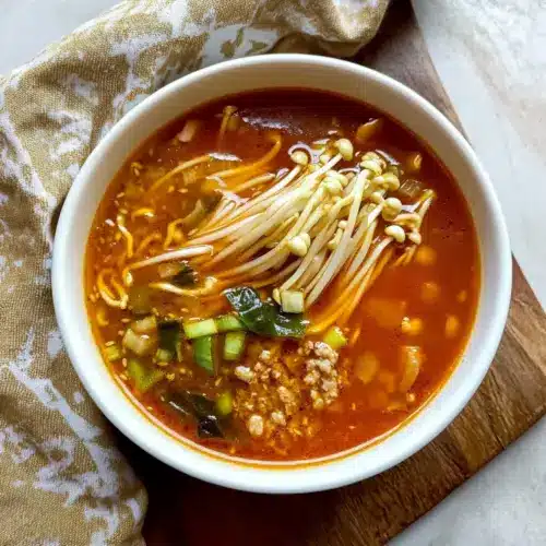 Tomato Enoki Mushroom Soup