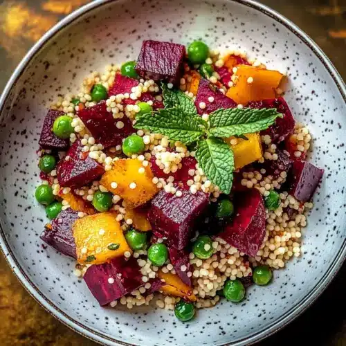 Vibrant African Beetroot Salad with Toasted Couscous