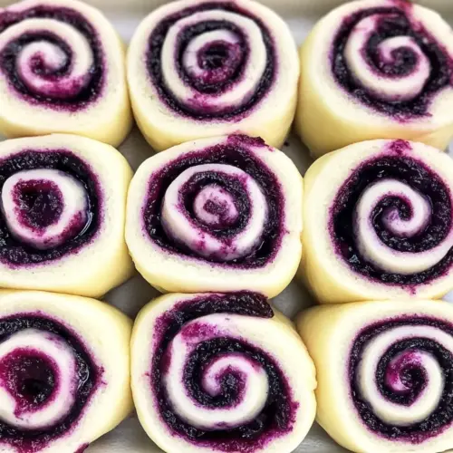 Blueberry Rolls with Cream Cheese Frosting