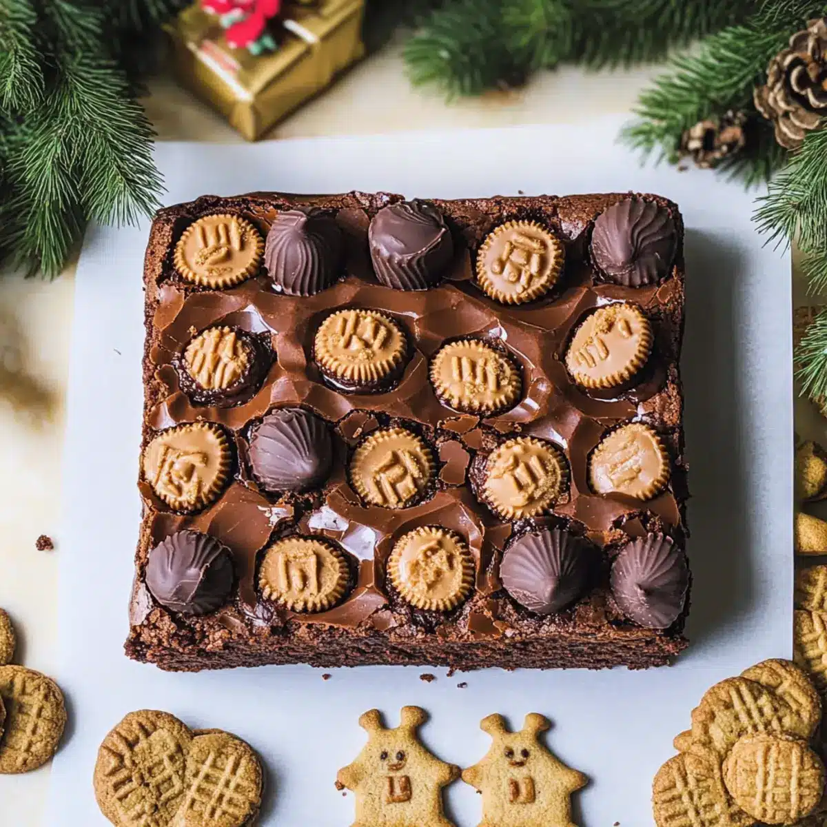Rich & Fudgy Peanut Butter Cup Brownies