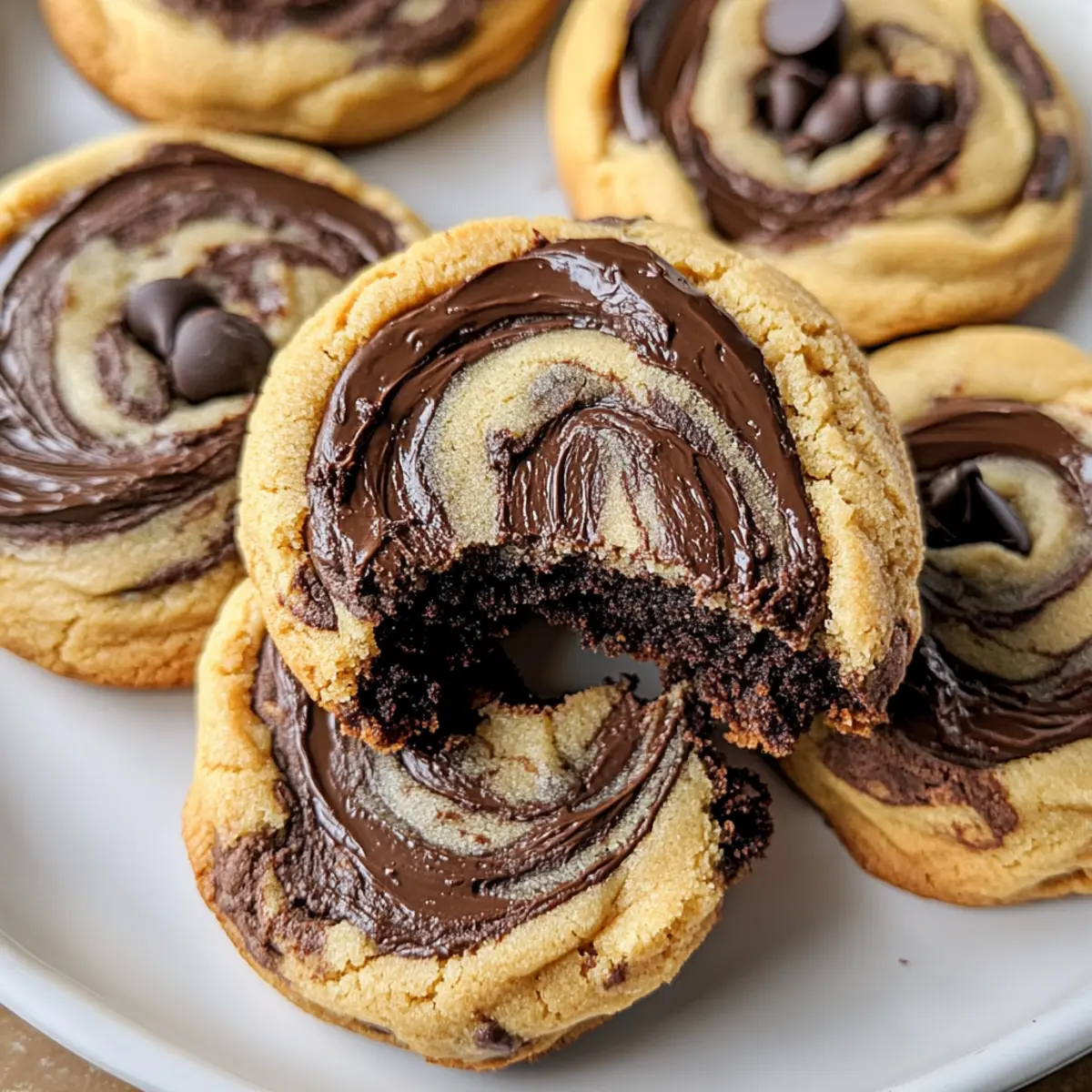 Peanut Butter Brownie Swirl Cookies