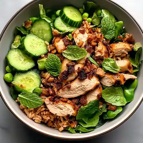 Easy High Protein Crispy Rice Salad