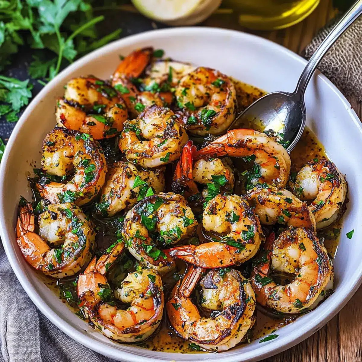 Pan Seared Chimichurri Shrimp