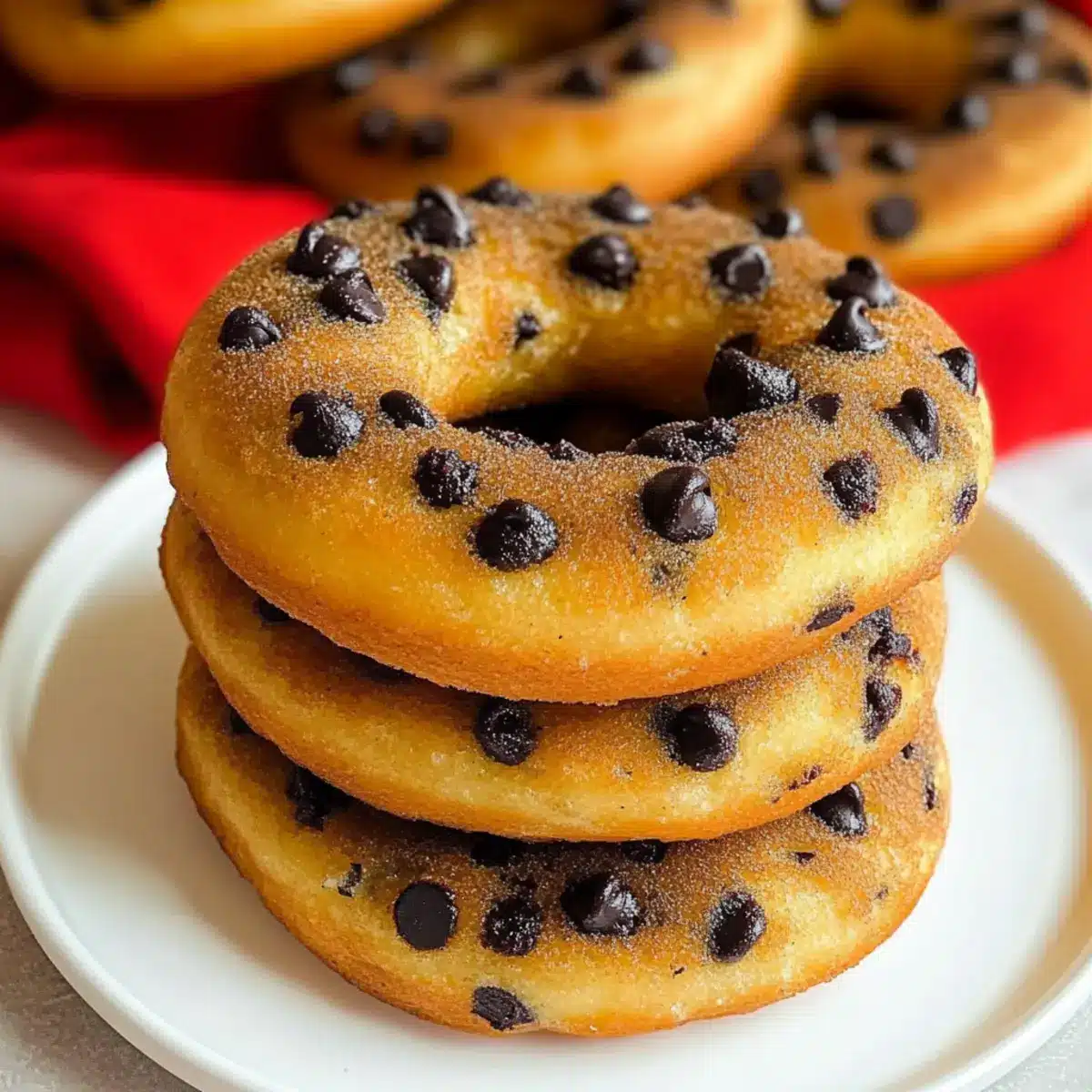 Chocolate Chip Pancake Donuts