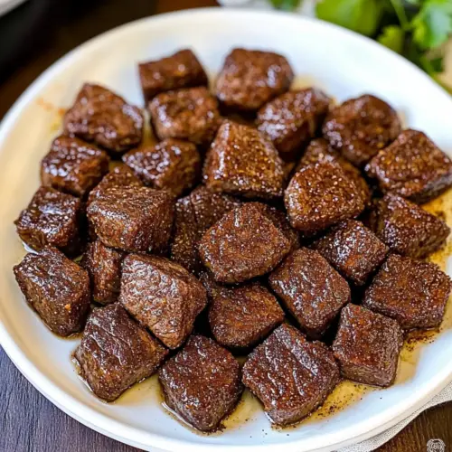 Air Fryer Juicy Steak Bites