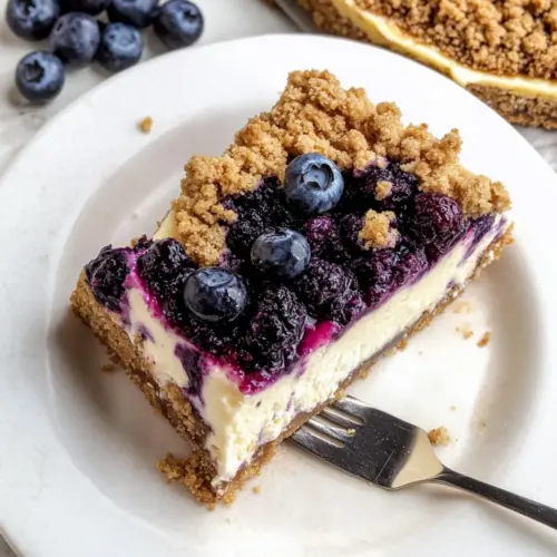 Blueberry Crumble Cheesecake