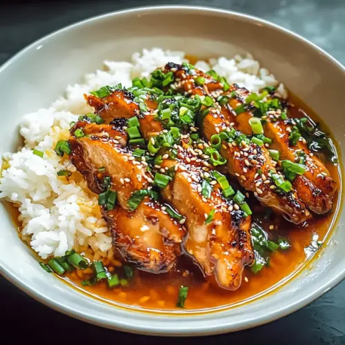 Caramelized Soy Chicken in Garlic Ginger Broth