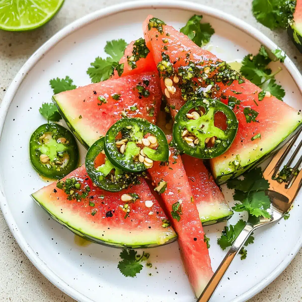 Spicy Watermelon Salad
