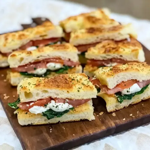 Mini Focaccia Italian Sandwiches & Lambrusco