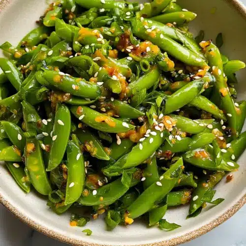 Chili Crisp Snap Pea Salad