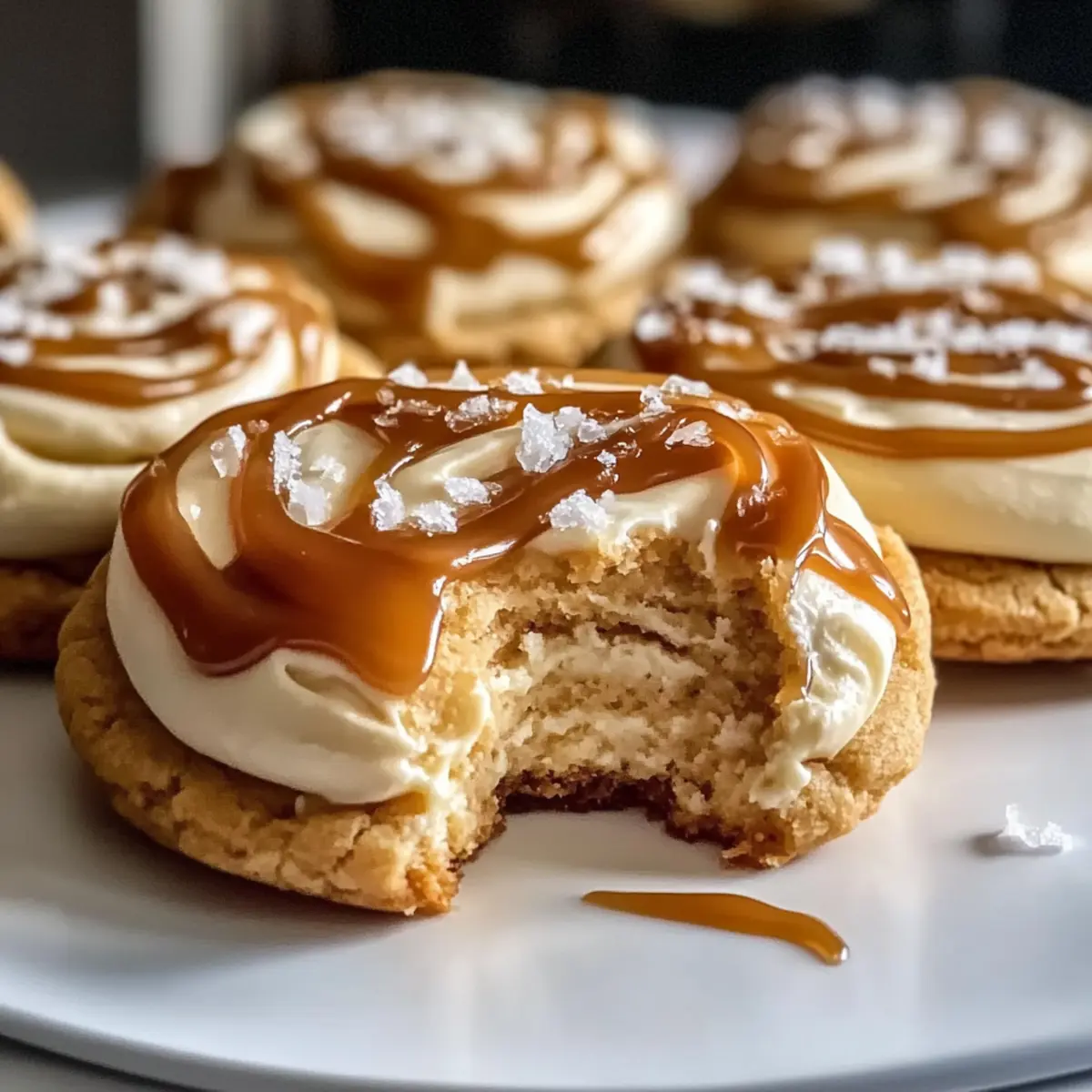 Salted Caramel Cheesecake Cookies