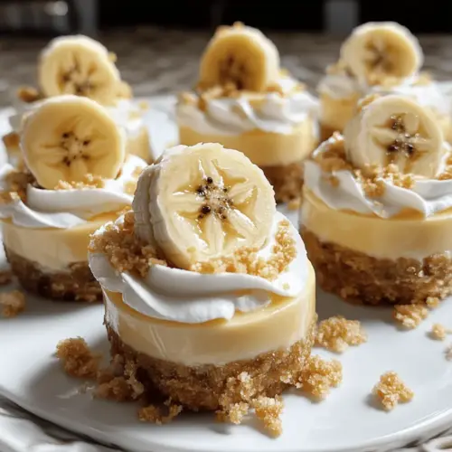Mini Banana Pudding Cheesecakes