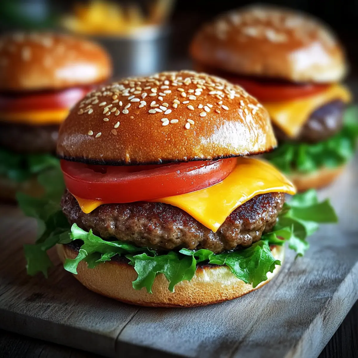 Air Fryer Hamburgers