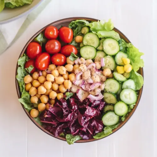 Vibrant Vegan Chopped Italian Salad