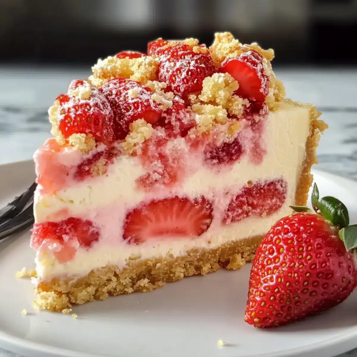 Strawberry Shortcake Cheesecake