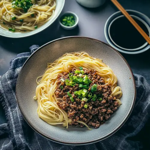 Asian Ground Beef Noodles
