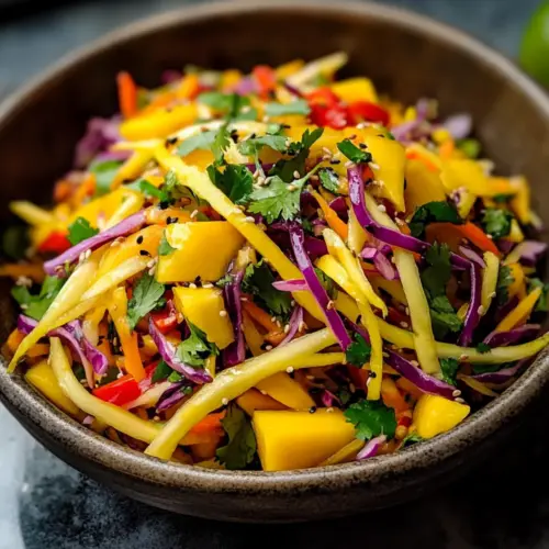 Quick And Easy Mango Slaw