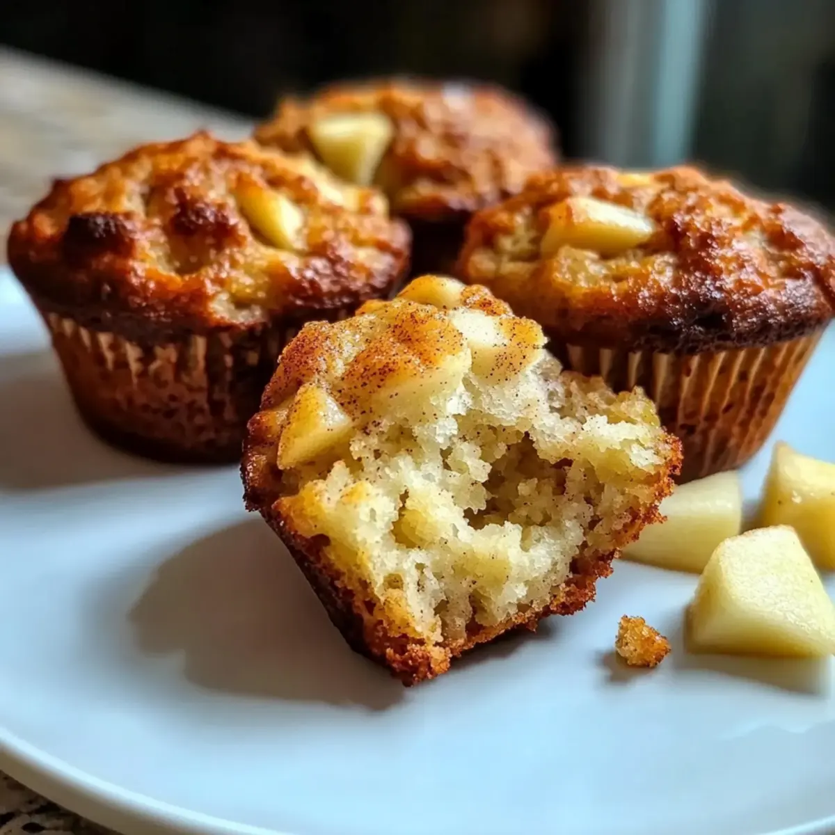Greek Yogurt Apple Muffins