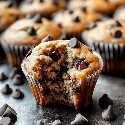 Chocolate Chip Peanut Butter Muffins