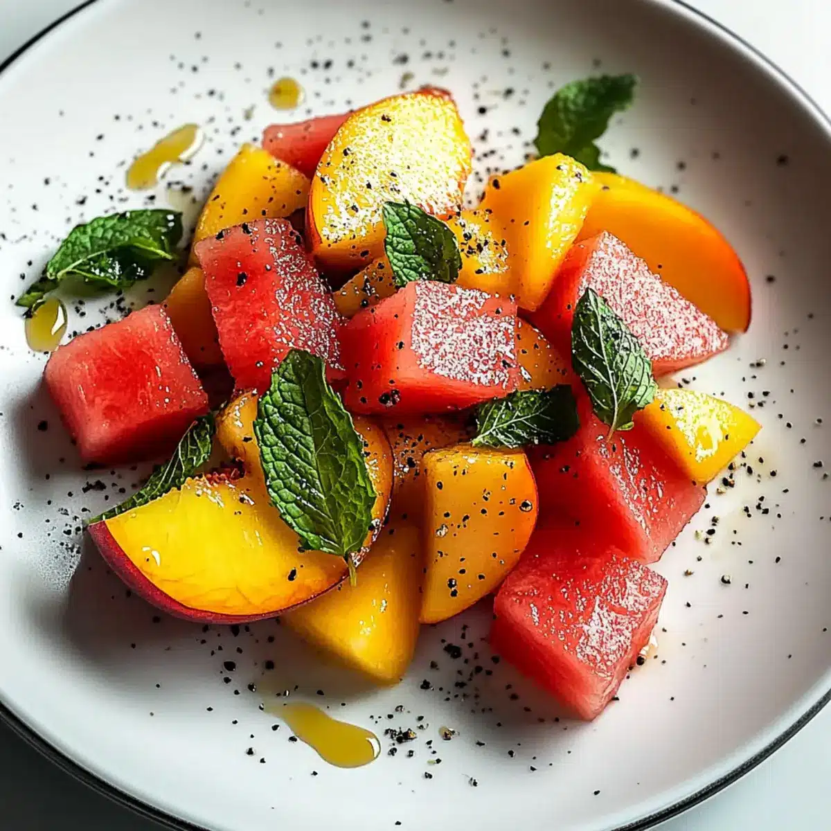 Peach Watermelon Salad