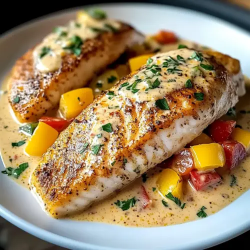 Red Snapper with Creamy Creole Sauce