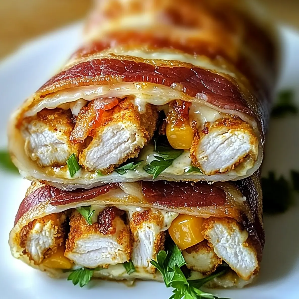 Crispy Chicken Bacon Wrap
