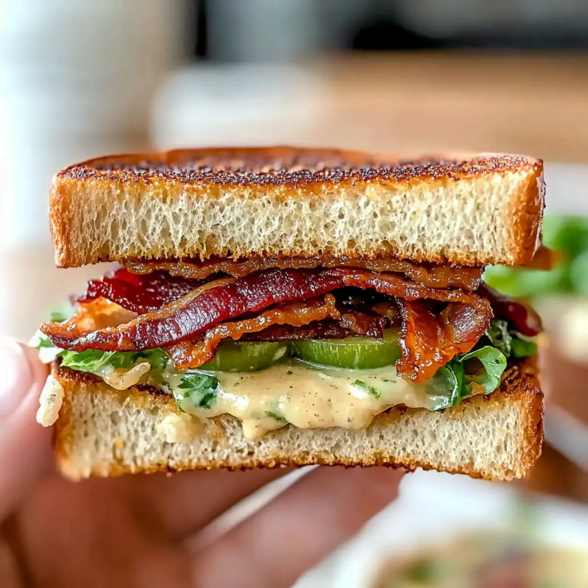 Crunchy Fried Green Tomato BLT Sandwich