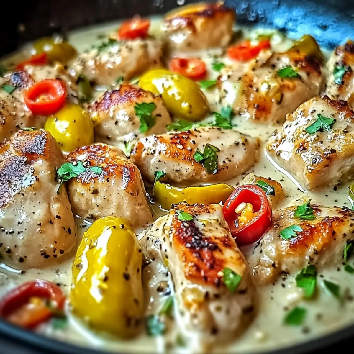 Pepperoncini Chicken Skillet