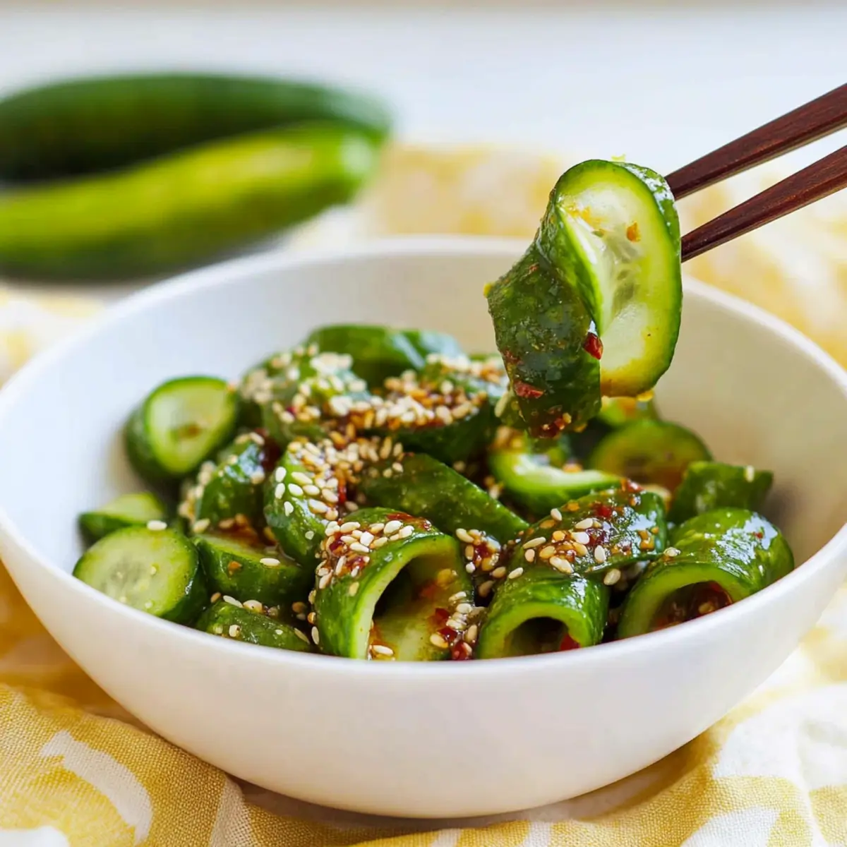 Viral Asian Cucumber Salad