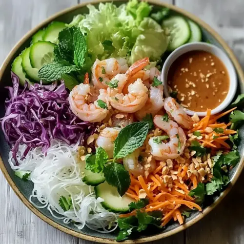 Spring Roll Salad with Peanut Dressing