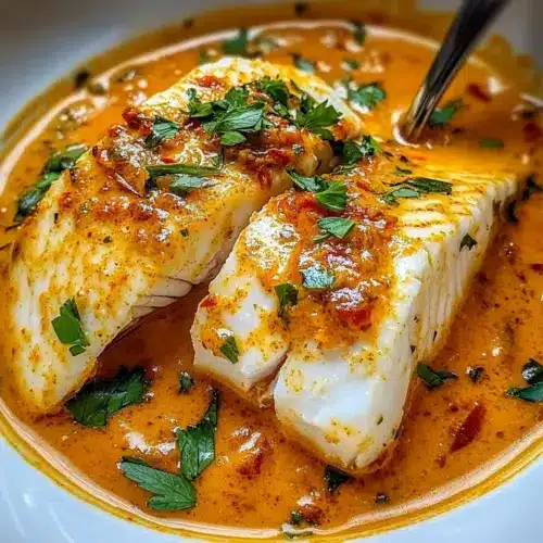 Tilapia in Roasted Pepper Sauce