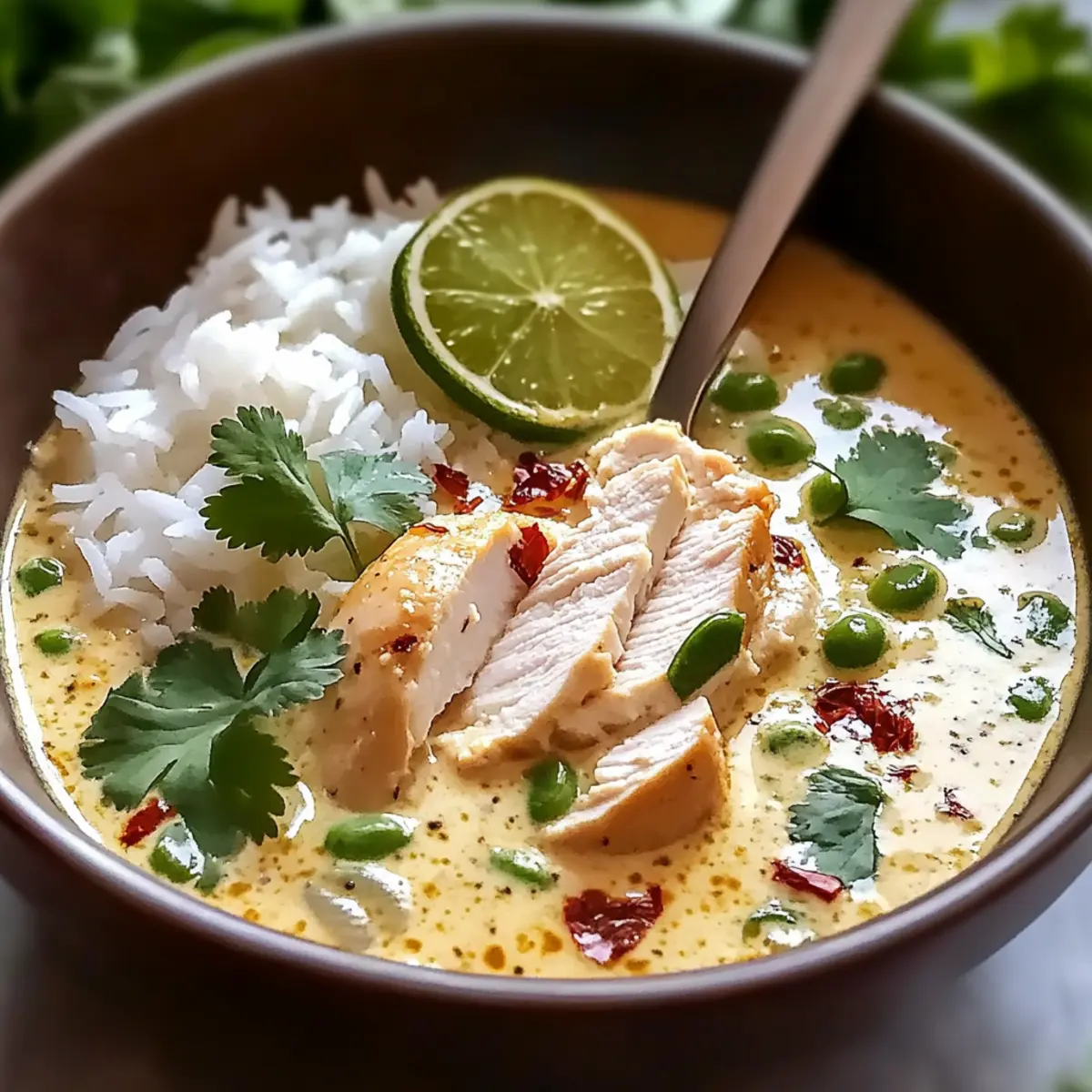 Coconut Chicken Brothy Rice