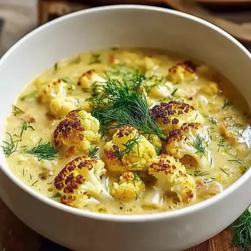 Mediterranean Cauliflower Soup
