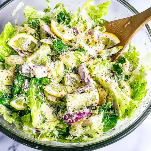 Lemon Parmesan Lettuce Salad