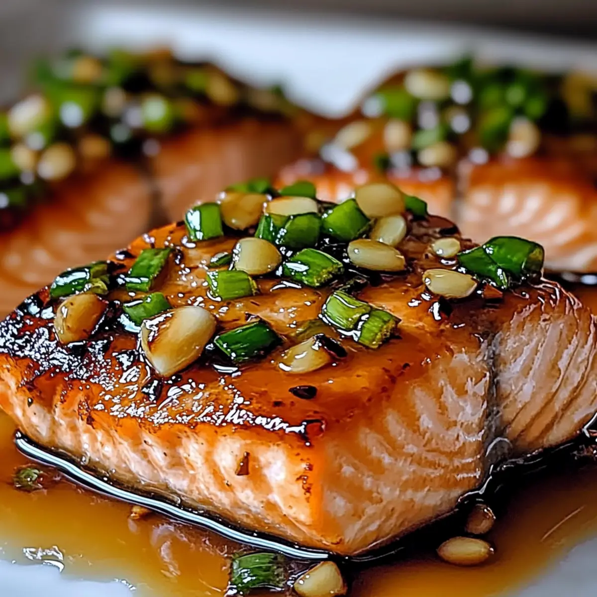 Crispy Honey Garlic Glazed Salmon