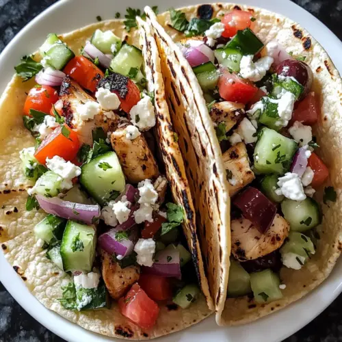 Mediterranean Chicken Tacos