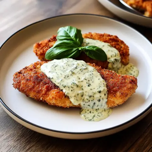 Chicken in Basil Cream Sauce