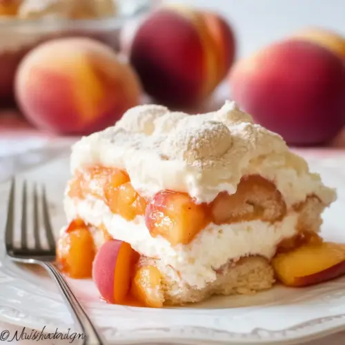 Peach Tiramisu