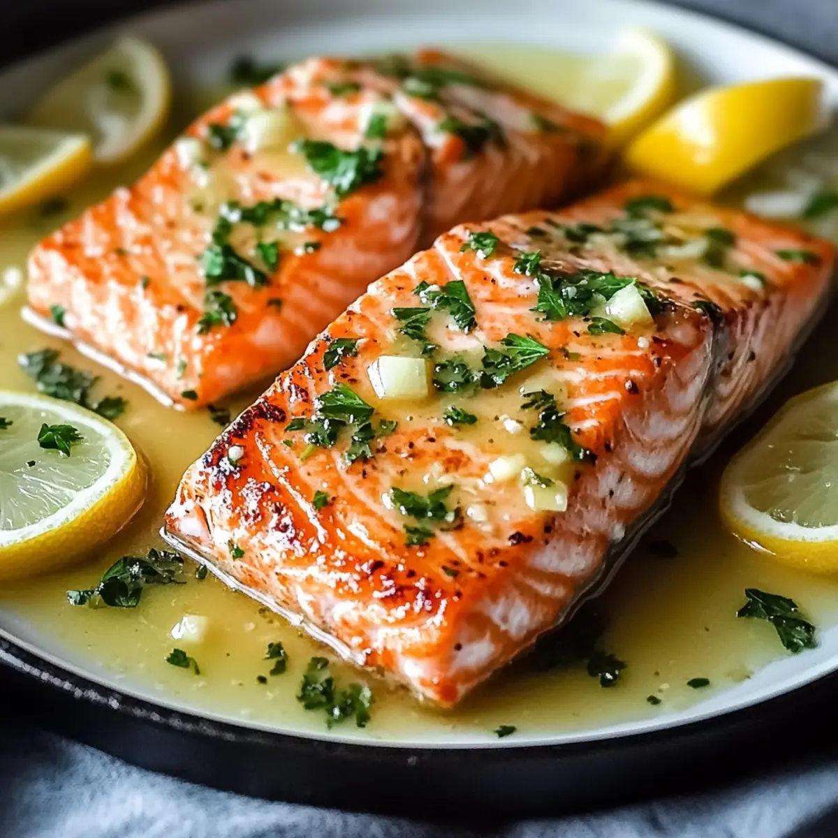 Pan Seared Salmon with Garlic Butter