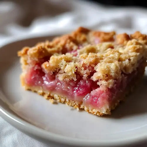 Rhubarb Dream Bars Recipe