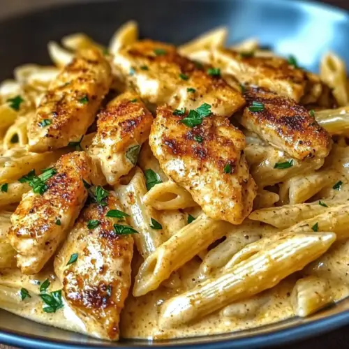 Creamy Cajun Chicken Penne Pasta