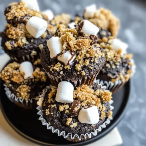 Ultimate Chocolatey S’mores Muffins